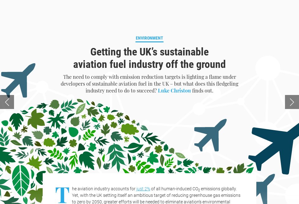 Getting the UK’s sustainable aviation fuel industry off the ground