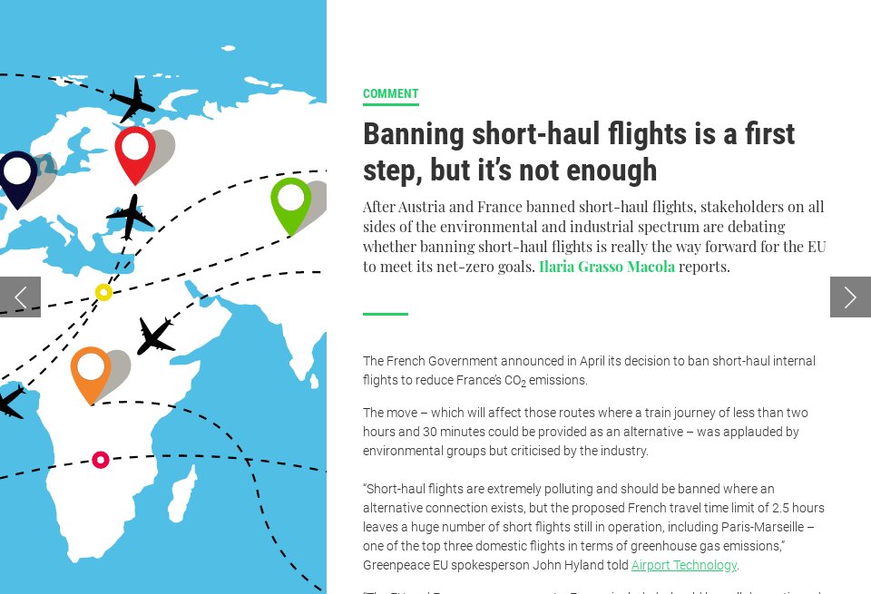 Kyst entusiasme Langt væk Banning short-haul flights is a first step, but it's not enough - Airport  Industry Review | Issue 69 | July 2021