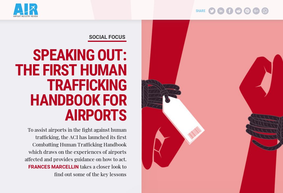 Speaking Out The First Human Trafficking Handbook For Airports