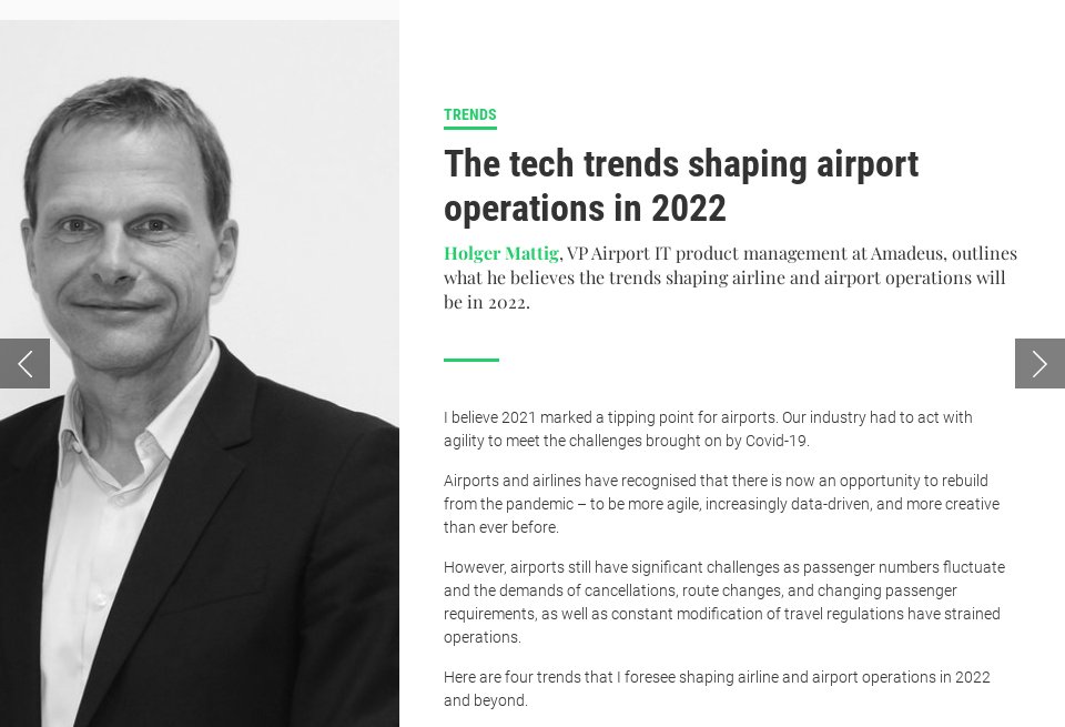 The tech trends shaping airport operations in 2022 Airport Industry