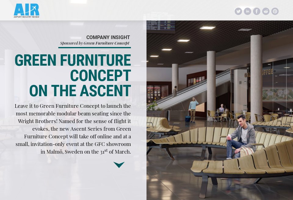 Green Furniture Concept Company Insight Airport Industry Review Issue 55 May
