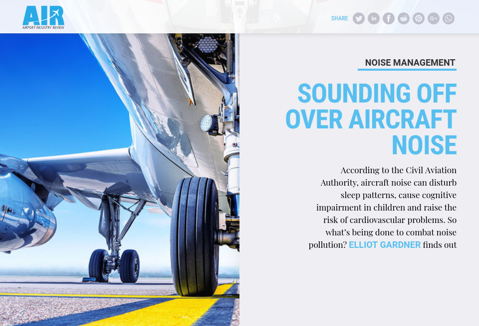 Sounding off over aircraft noise Airport Industry Review Issue 35