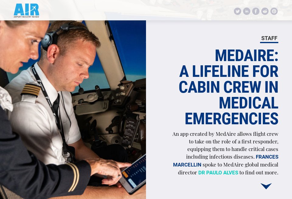 MedAire a lifeline for cabin crew in medical emergencies Airport